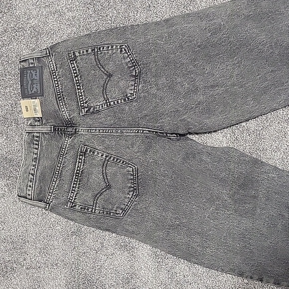 Levi's Women's Grey Jeans Straight Leg Baggy Mid Rise - Picture 9 of 12